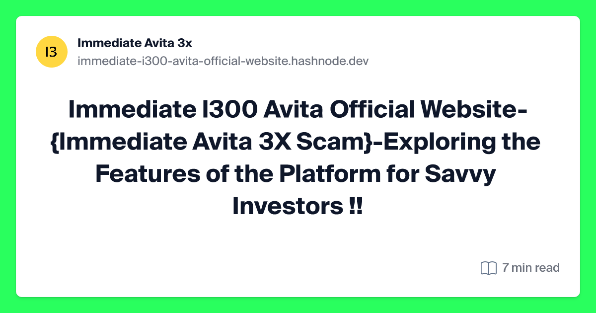 immediate-i300-avita-official-website.hashnode.dev